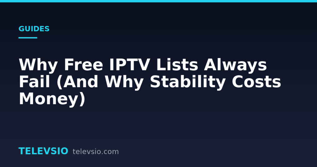 Free IPTV lists - Televsio IPTV guide